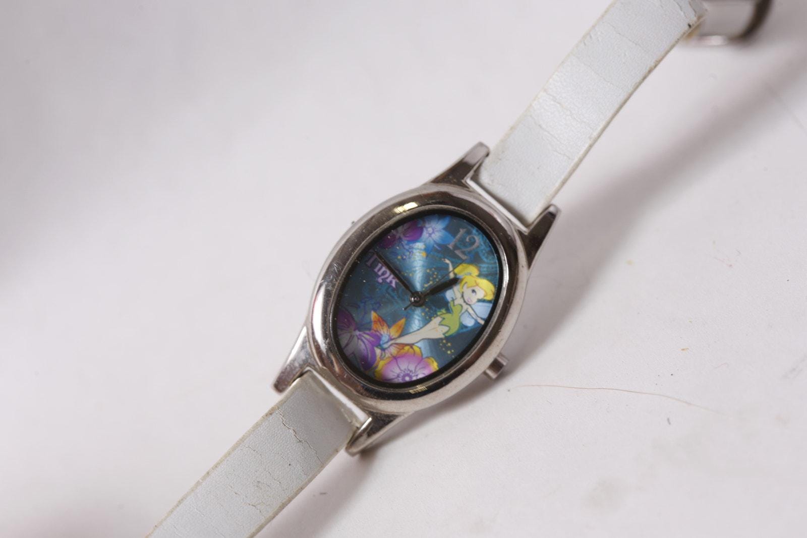 Disney Tinker Bell Oval Watch Women\'s 1990s Vintage Gift Idea ~ 260402-WH 1063 il_fullxfull.2615156237_h3e6.jpg main image 2