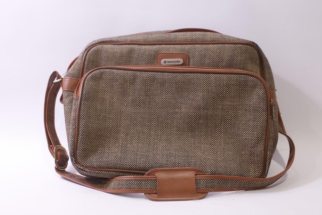 Samsonite Pattern Samsonite, Travel Bag, Briefcase, Tweed Pattern, Shoulder Strap, Footed ...