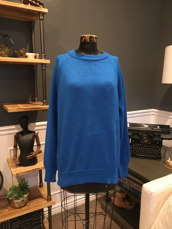 VAN sweat 80s 80s 90s vans ロンt 長袖 ヴィンテージ 茄子紺 フェード