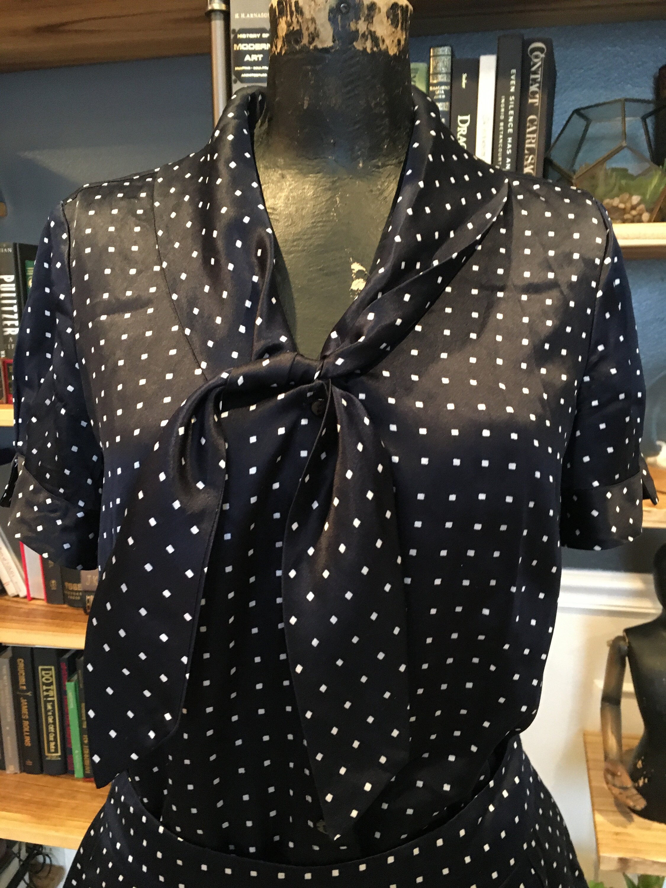 Combinaison Jupe 2 Pièces Pendleton - Taille 8 Ou 10 - Bleue - 88% Polyester 12% Rayon - Neuf Avec Étiquettes