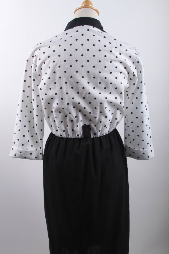 Meryl Fashions, Shirt and Skirt Dress, White, Pol… - image 5