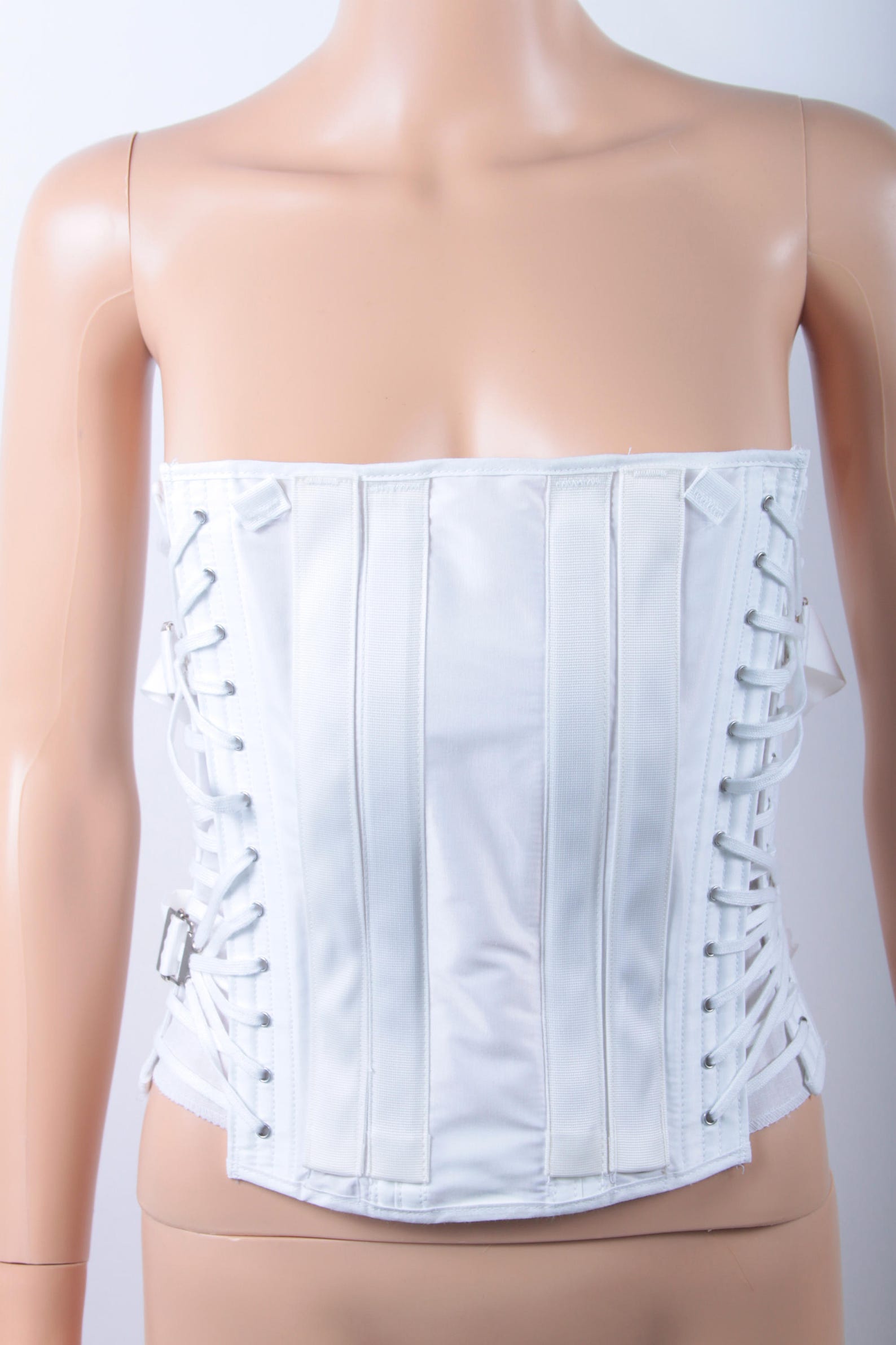 Vintage White Corset Corsette Freeman Lumbosacral Back Etsy