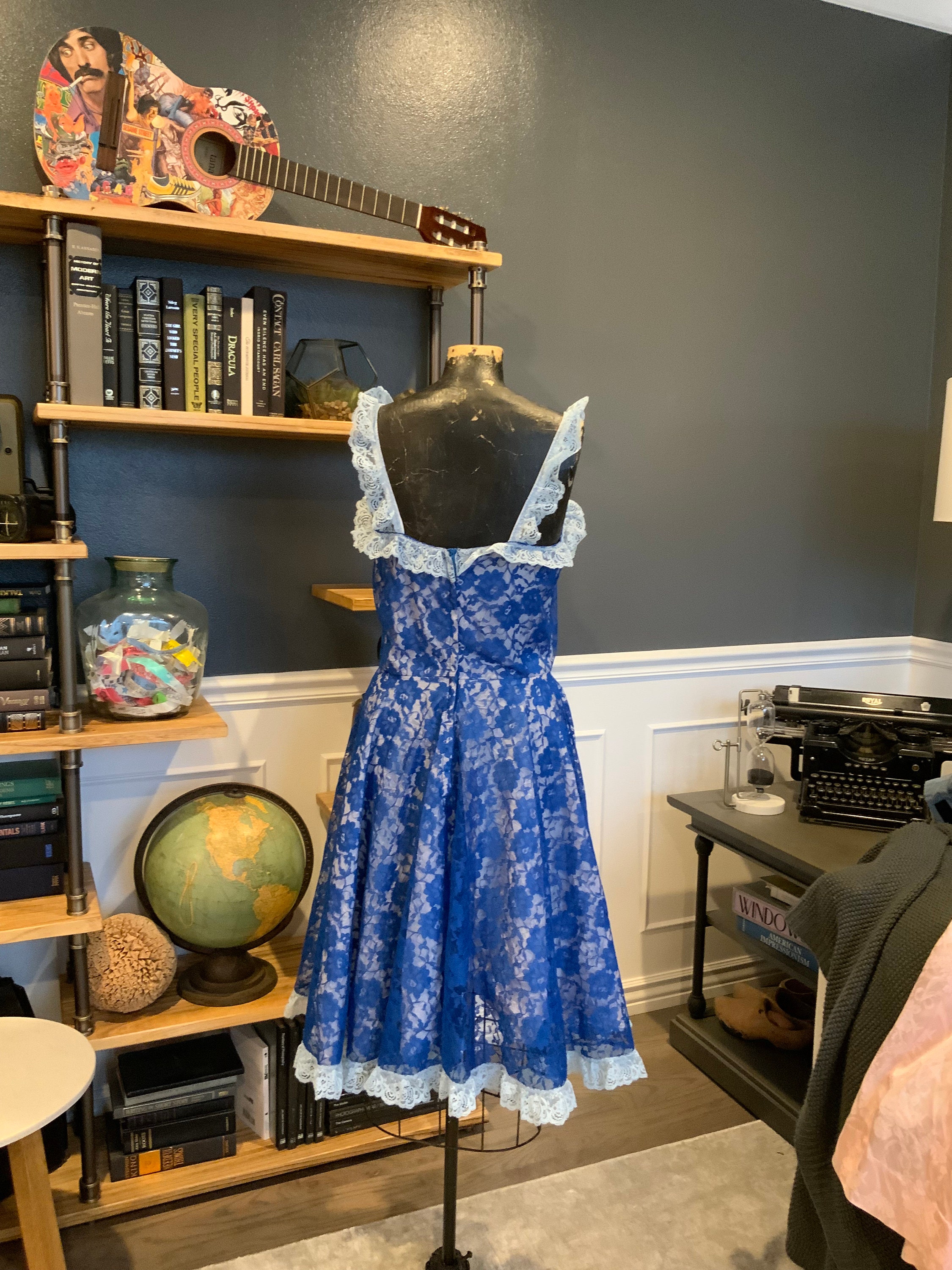 blue apron dress Yumi Apron Dress in Light blue wash | Silk cotton denim