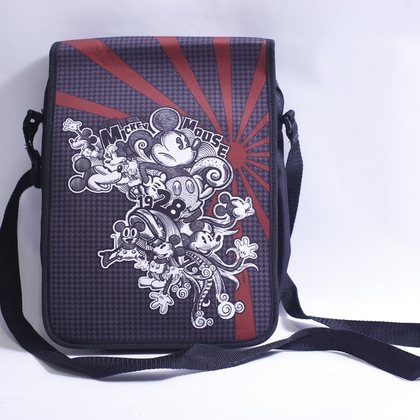 Mickey Mouse, 1928, Pin Trading Bag, Crossbody Bag, Messenger Bag, Disney, Stylish, Accessory, ~ 231018-WH 581