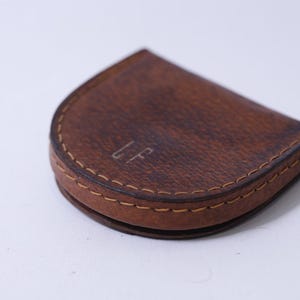 Horseshoe, Coin Purse, Brown, Leather, Change, Classic, Retro, Wallet, ~ 250407-WH 172