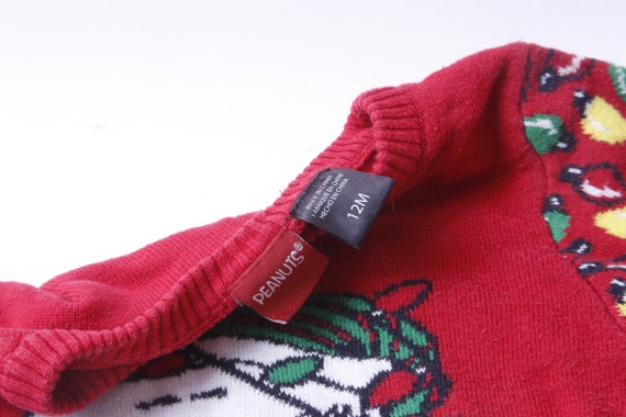 Peanuts, Snoopy, Christmas, Red, Lights, Baby, Pullover, Sweater