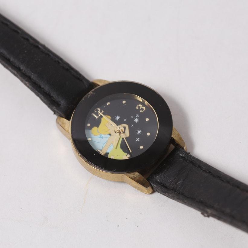 Disney Tinker Bell Black Small Watch by SII Seiko Collectible Gift