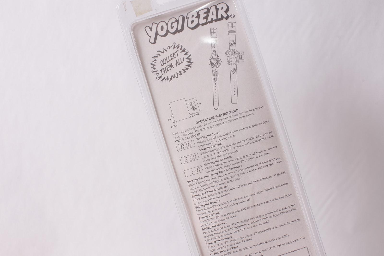 Hanna-barbera Yogi Bear Digital Watch 1990s Vintage Gift Idea