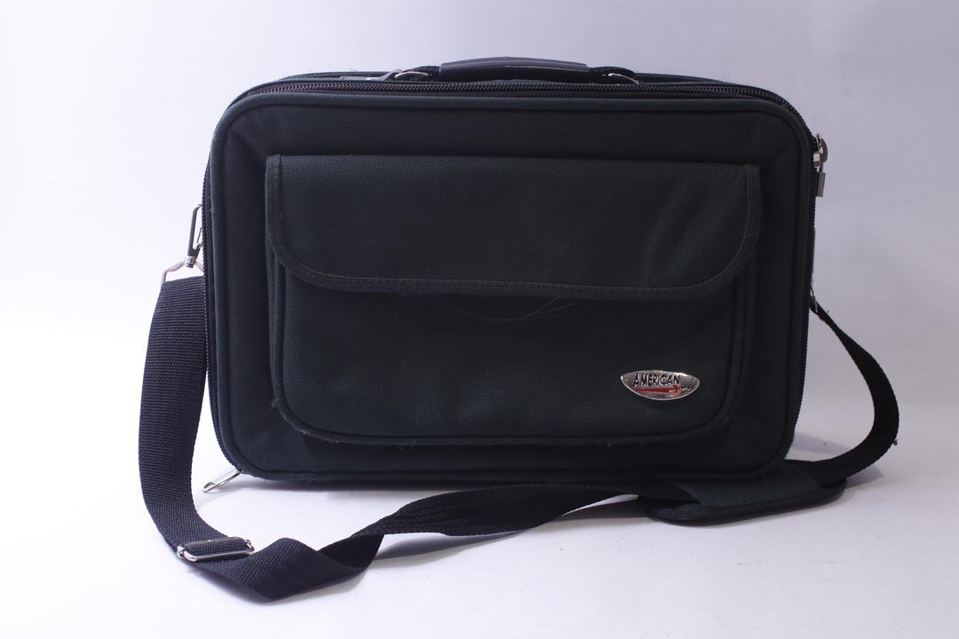 American UNI, Laptop Shoulder Bag, Black, Briefcase, Formal