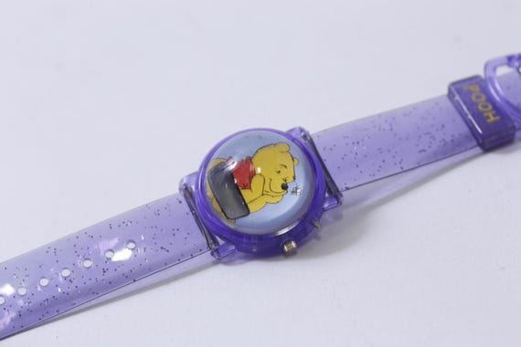 Disney Store, Digital, Winnie the Pooh, Purple, Bubble, Wristwatch