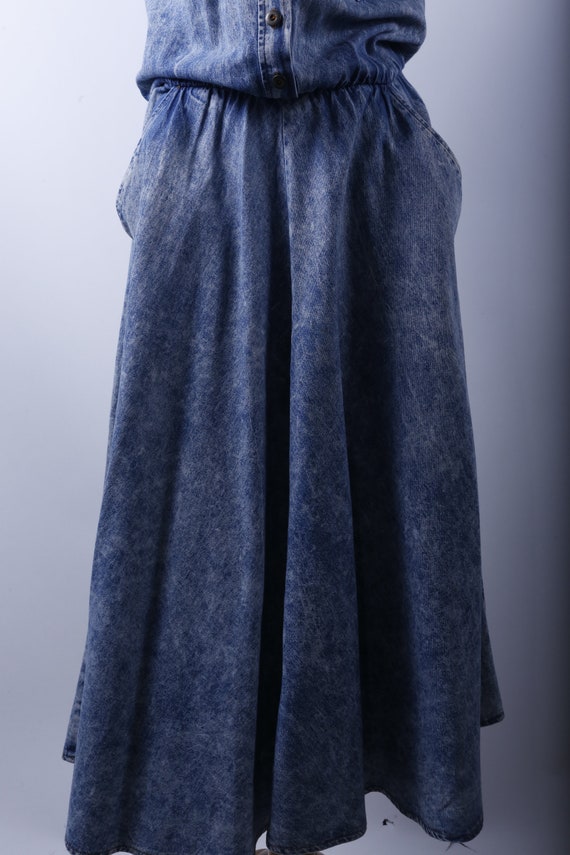 white christmas dresses SAVEIRA DENIM DRESS STONE – Fayt The Label main image 1