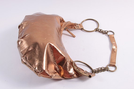 Gold Fabric Vintage Chateau Purse Chain Strap Crinkle 20 10 330 Etsy