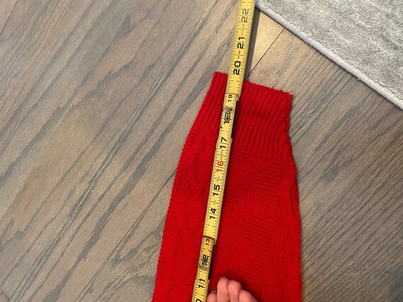 Sweater, Red, Crew Neck, Geometric Pattern, Long … - image 10