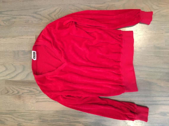 Genesis, Red, Sweater, Pullover, Long Sleeve, V N… - image 6