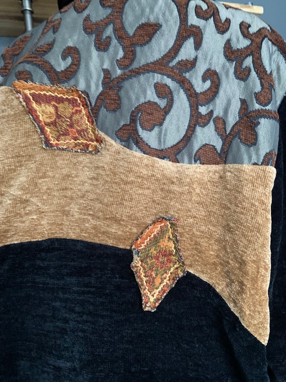 Carpet Jacket, by Julia Ku, Patchwork Texture, Fr… - image 4