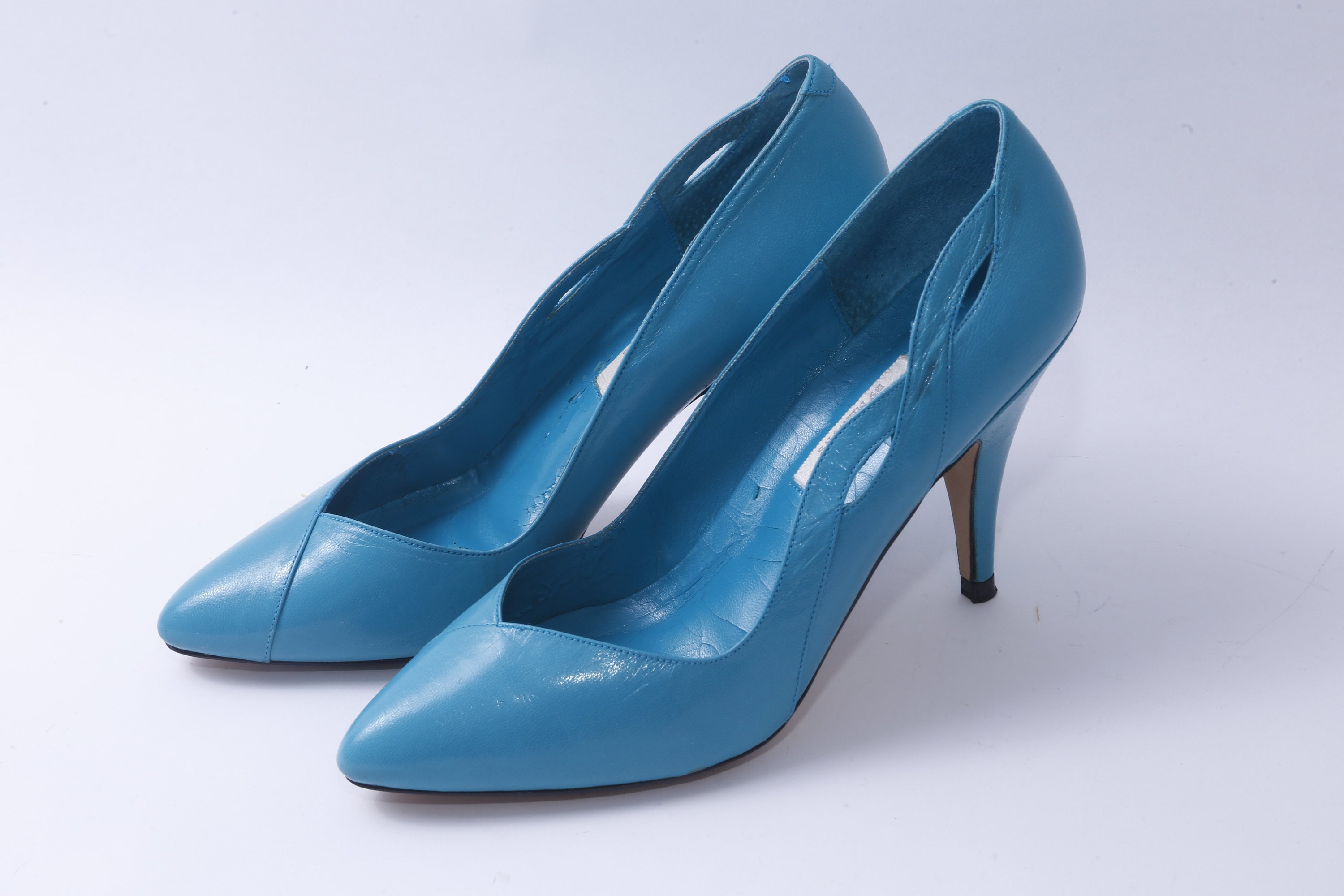 Blue, Heels, Pumps, High Heels, Women's Shoes, Size 5.5 B