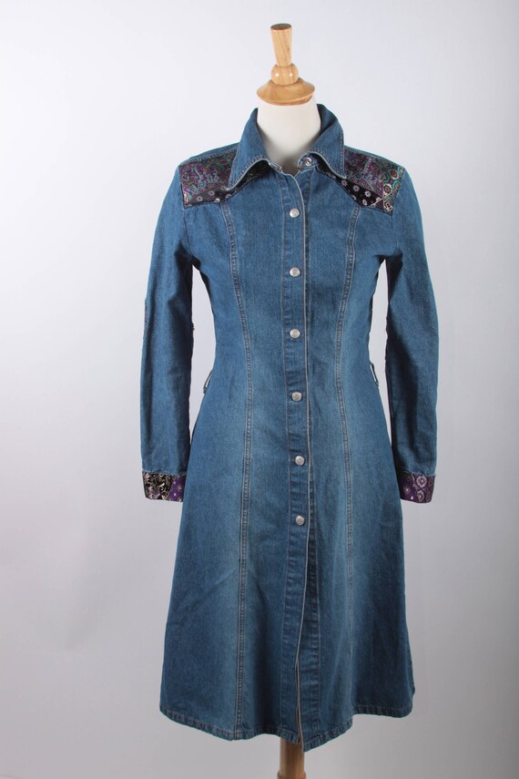 Paris Blues Originals, Denim Dress, Midi, Jean, B… - image 3