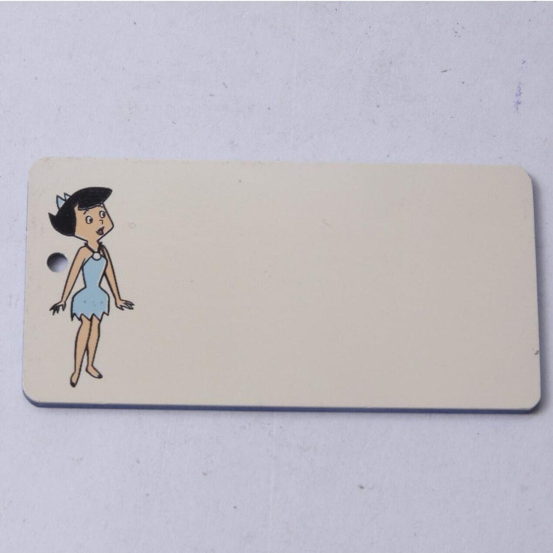 13 the Flintstones, Betty Rubble, Cartoon, 1996, Name Tag, Keychain, ID ...