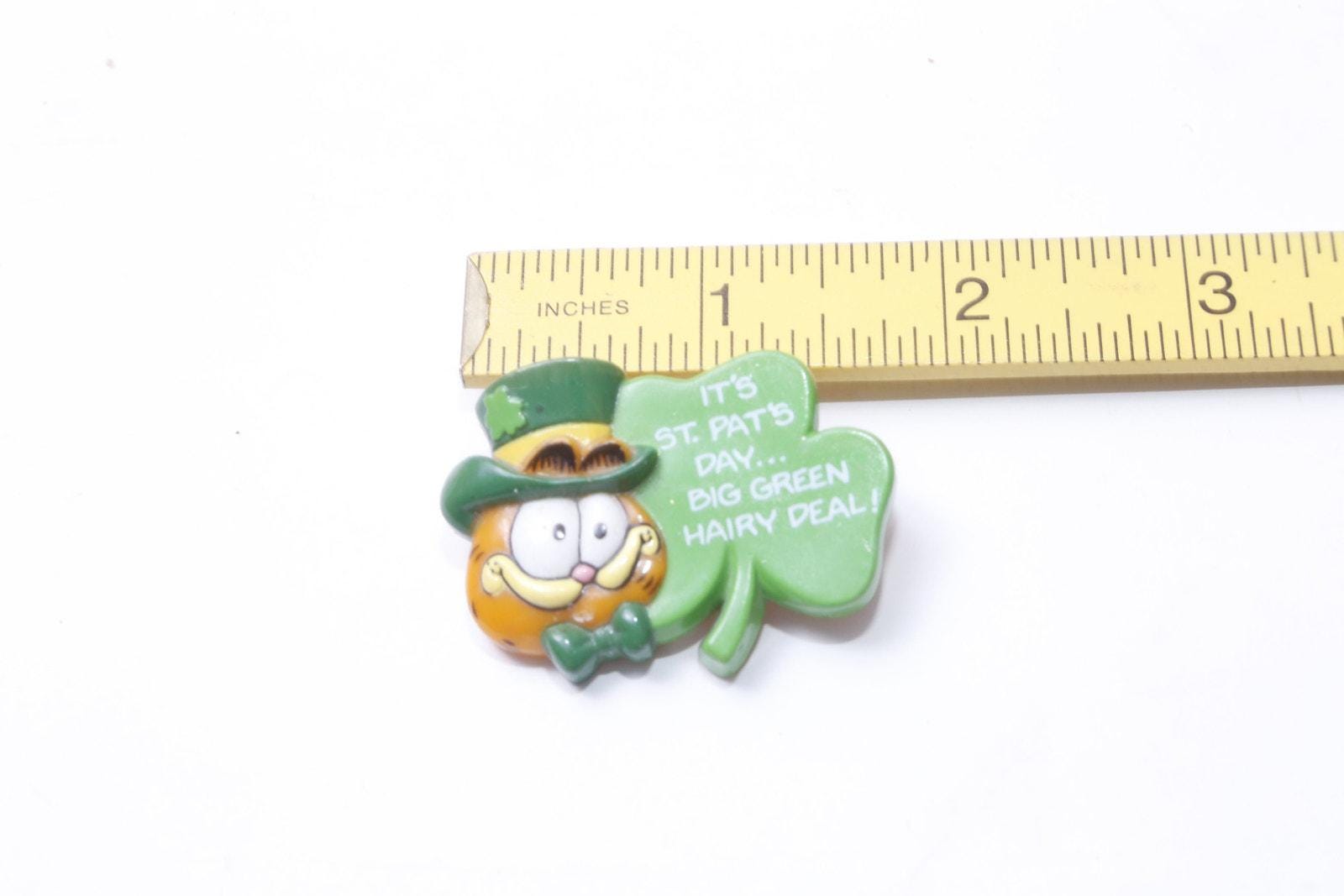 Peluche GARFIELD St Patrick - 45 Cm - NEUVE Avec étiquette Cartonnée - Vintage Green Horse