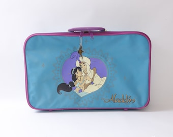 ディズニー、アラジン、ジャスミン、ブルー、ケース、バッグ、ジッパー