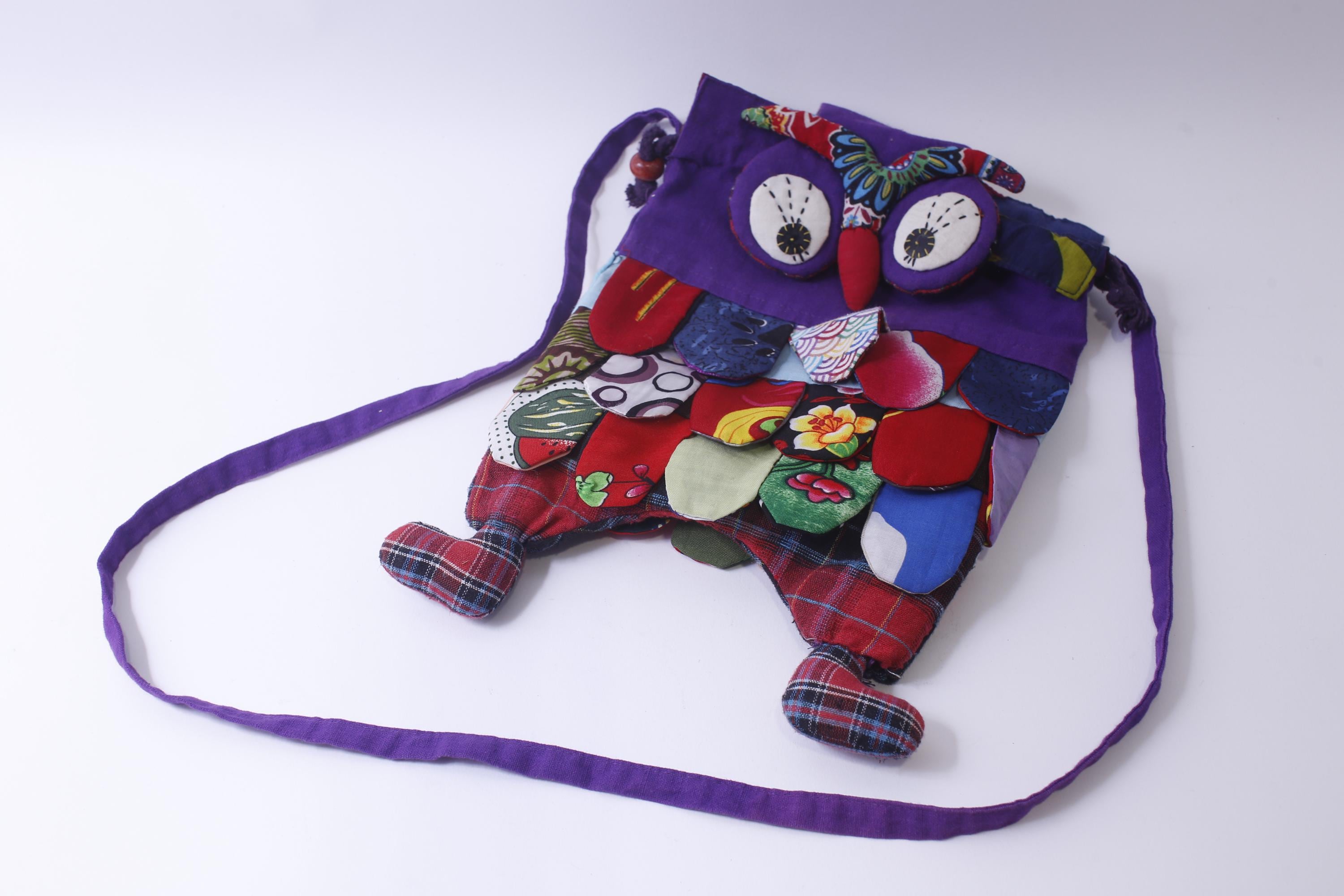 2002 Funny Owl Shoulder Bag, Bright, Colorful, Eye-catching, Fashion, Accessory, ~ 241105-WH M-05-03