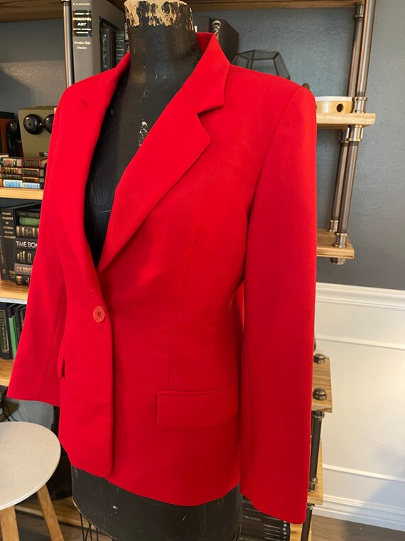 Pendleton, Red, Suit Jacket, Blazer, Long Sleeves… - image 3