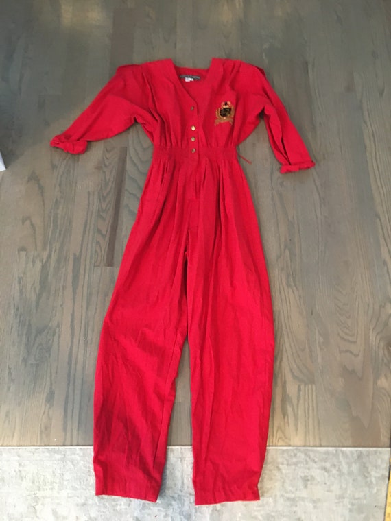 Red jumpsuit cheap size 20