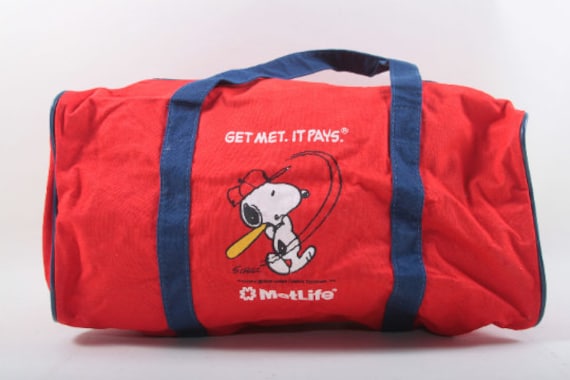 Snoopy Met Life Duffel Bag St. Louis Cardinals Sports 