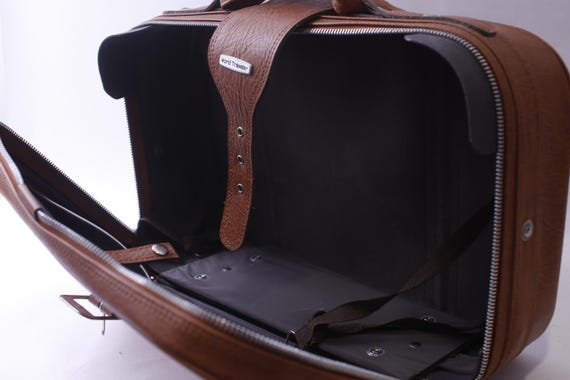 World Traveler, Brown Suitcase, 1970s, Travel Bag, 20 X 13 Inches