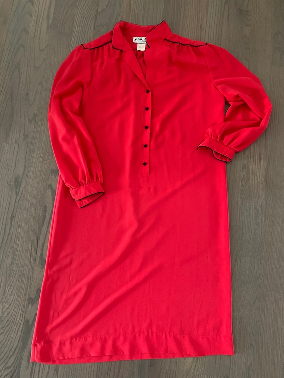 Willi of California, Red, Dress, Front Buttons, L… - image 6