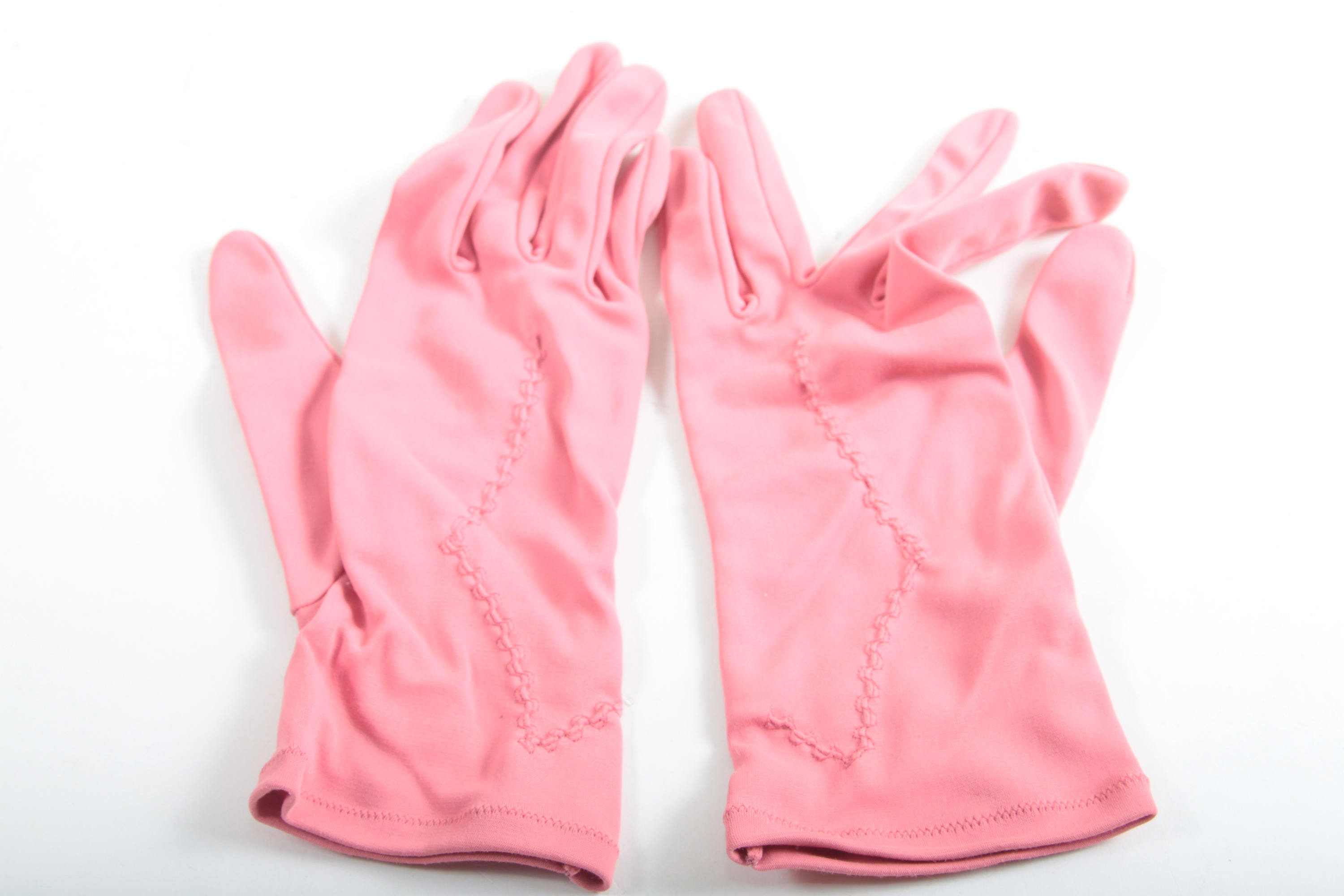 Short Pink Gloves Formal Evening Gloves Vintage Lady Hand Etsy UK