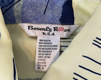 Chemisier Beverly Rose Femme Manches Courtes, Boutons Devant - Taille XL, Multicolore (neuf)