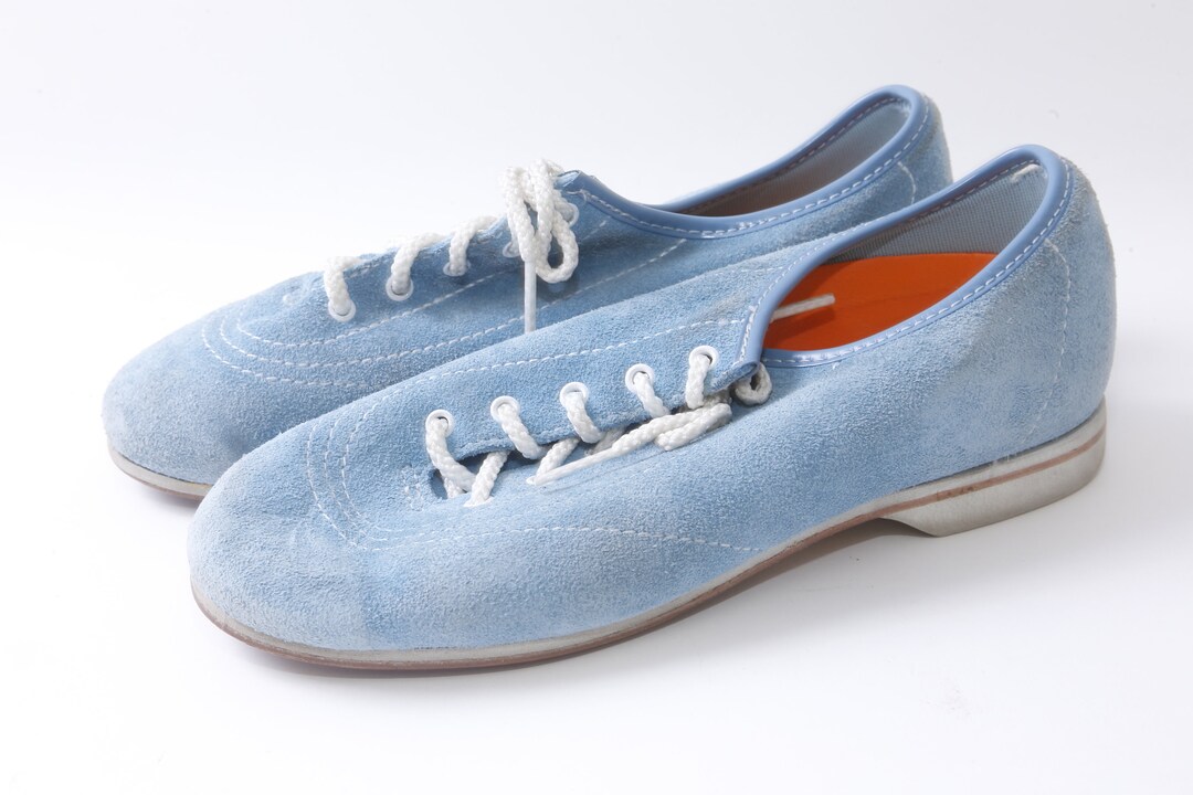 Blue Golf Shoes Lace up Shoes Suede Women Shoes Tie Shoes Etsy