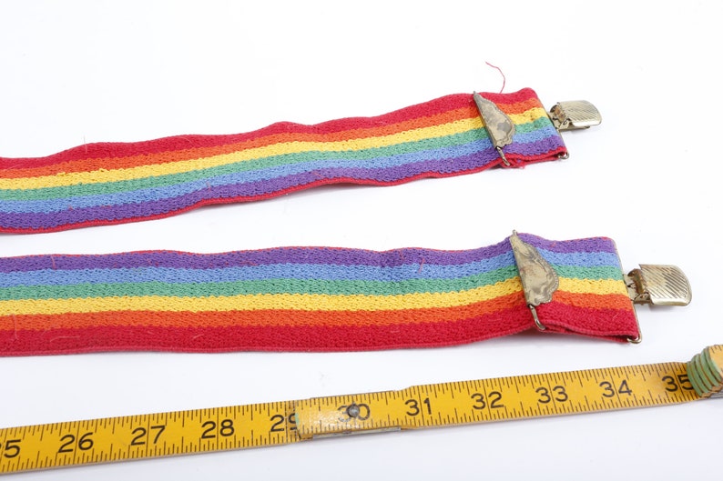 Rainbow, Colorful, Suspenders, Stripes, Clothes, Outfit, Vintage, LGBTQ, Gay, 20-01-568 image 4