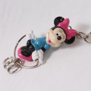 Disney Minnie Mouse Swing Ring Keyring Vintage Hanging Figure ~ 260423-WH 1094 image 1