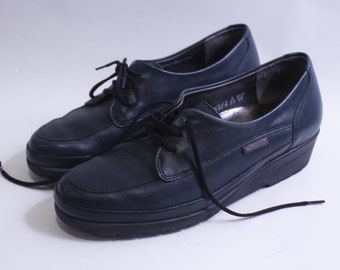 Mephisto, Air-Jet, Black Leather, Shoes, Boys, 5 1/2 US, Footwear, Stylish, Casual, Classic, ~ 230613-DICV 1305