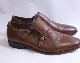 Florsheim, Monk Strap Shoes, Brown, Leather, Size 9 Classic, Elegant, Timeless, Men's Footwear, Formal, Dress Shoes, Stylish, ~ 230624-GS 34