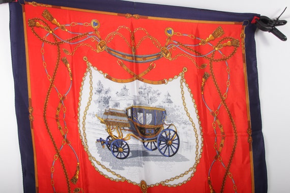 Gorgeous Stagecoach, Red, Scarf, Carriage, Painti… - image 3