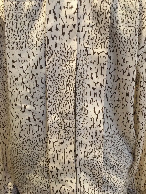 White, Blouse, Pullover, Tiger Pattern, Long Slee… - image 4