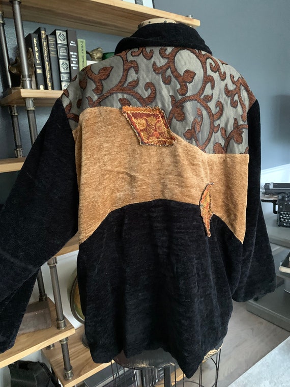 Carpet Jacket, by Julia Ku, Patchwork Texture, Fr… - image 3