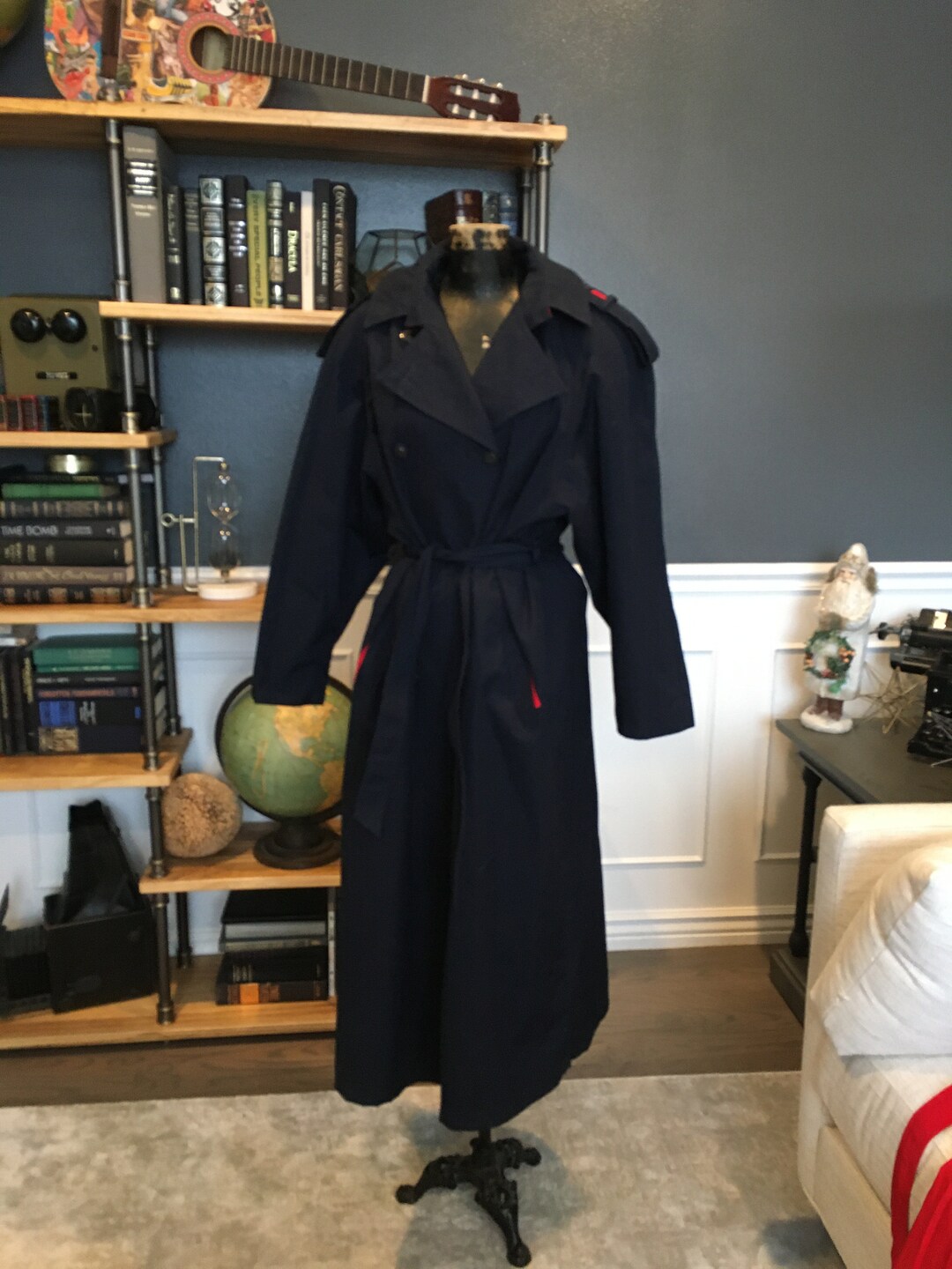 【即決値下可】80s Vintage Super Long Cape Coat. GOTH Men Super Long Trench Coat Oversize Hooded Cape Cloak