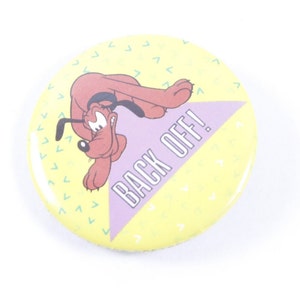 BACK OFF Angry Disney, Pluto, Back Off, Vintage, Gelb, Pin, Metall, Anstecker, Zorn, Hund, Cartoon, Charakter, Verzierung - 20-01-194