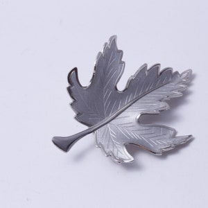 Maple Leaf, Tree Leaf, Plant, Silver, Figure, Canada, Floral, Brooch, Pin, Jewelry, Clothing, Accessory, Outfit, Vintage, ~ 20-01-223 AA