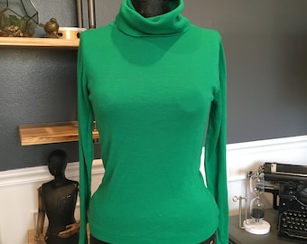 Neon Green Turtleneck - Etsy