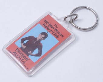 Humorous, The He-Man Woman Haters' Club, President Alfalfa, Rascals King World, 1986, Key Chain, Key Ring, Keychain, Vintage, ~ 20-17-582