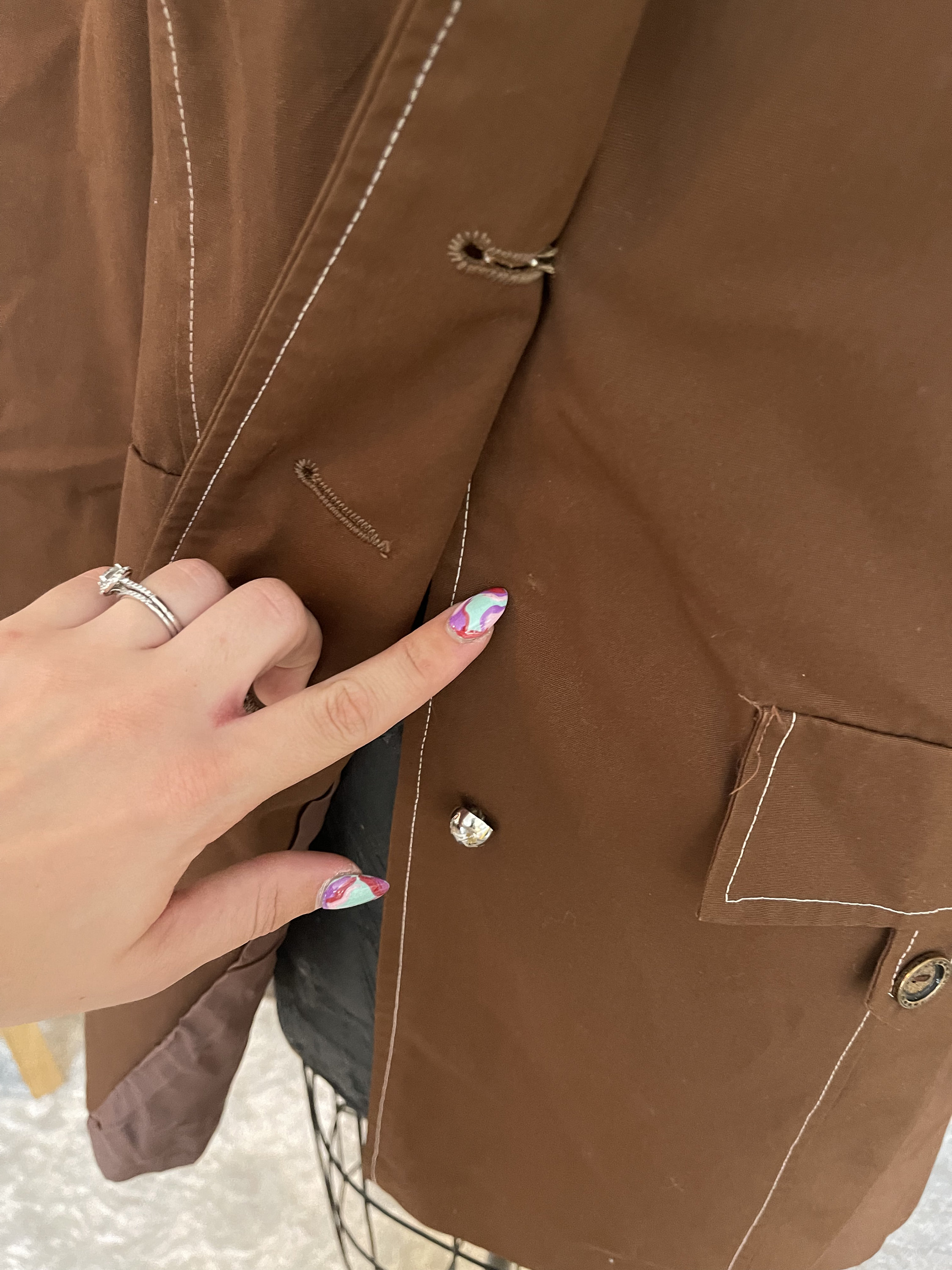 【ノン】epa parisien coat(browncheck) EPA Parisien Coat (Brown Check) Trench Coat