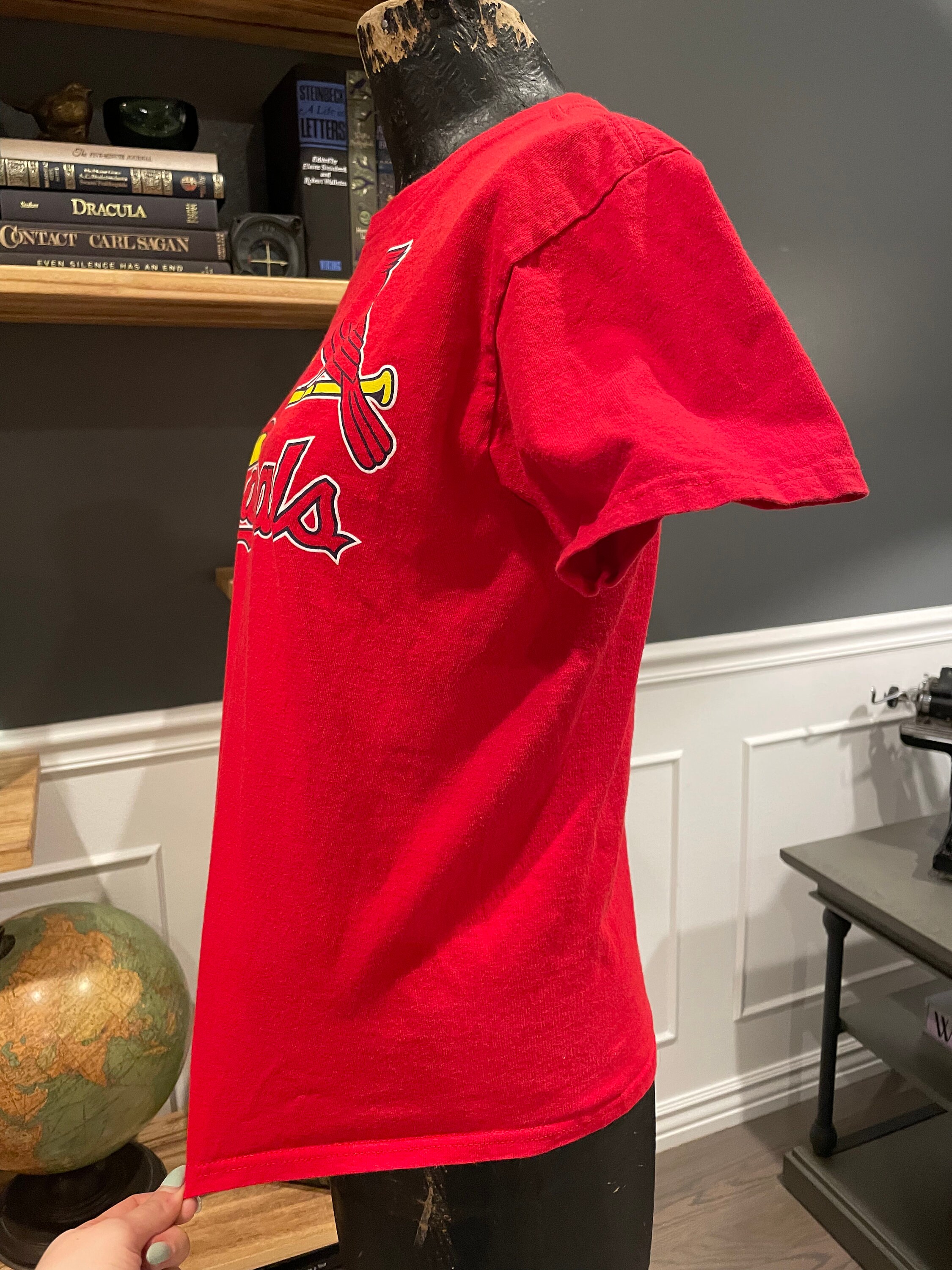 90s St Louis Cardinals, Baseball, Red, T-shirt, Crew Neck