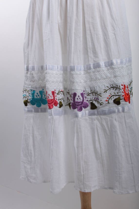 Off Shoulder, Summer Dress, Vintage, White, Lace,… - image 4