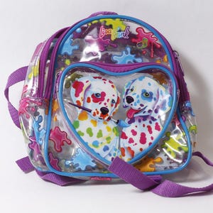 RARE Vintage Lisa Frank Spotty & Dotty Clear Vinyl Mini Backpack Bag. Dalmations Lisa Frank | Bags | Rare Vintage Lisa Frank Spotty Dotty  main image 3