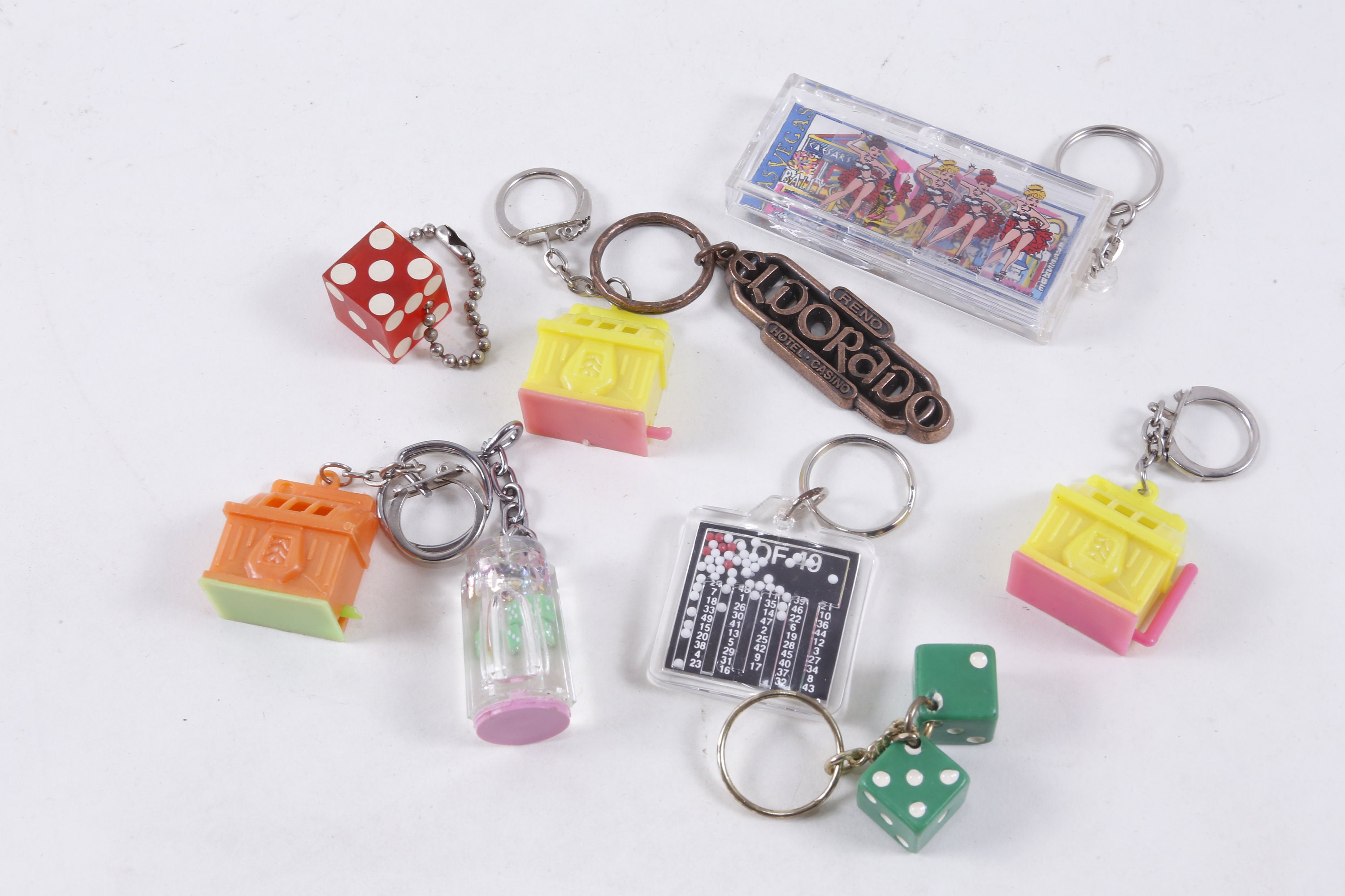 4種】TWIN DICE Keyring キーホルダー サイコロ Las Vegas
